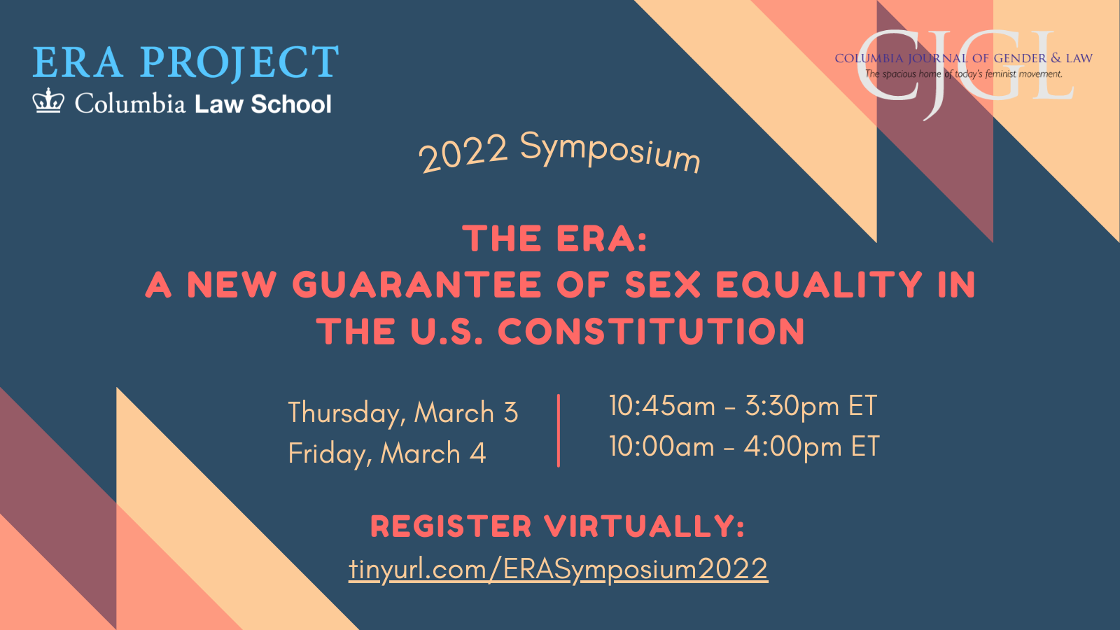 ERA Symposium 2022 Twitter Graphic The Center for Gender and Sexuality