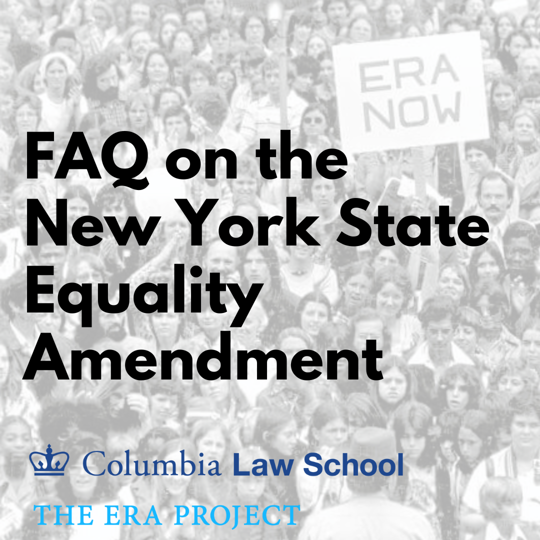 FAQ on the New York State Equality Amendment