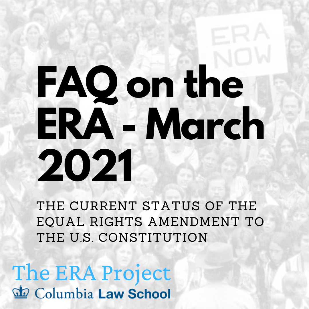 FAQ on the ERA - updated March 2021