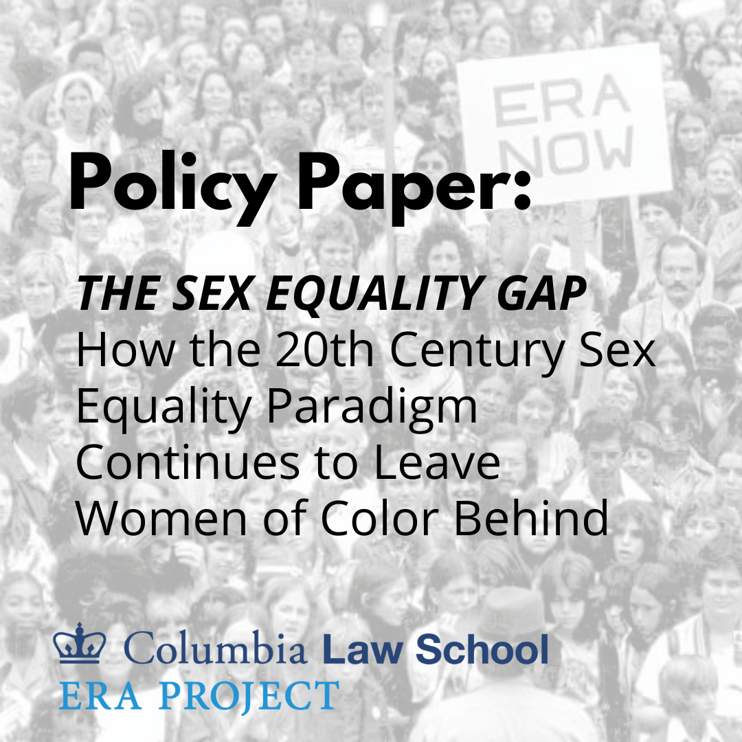 Policy Paper: The Sex Equality Gap